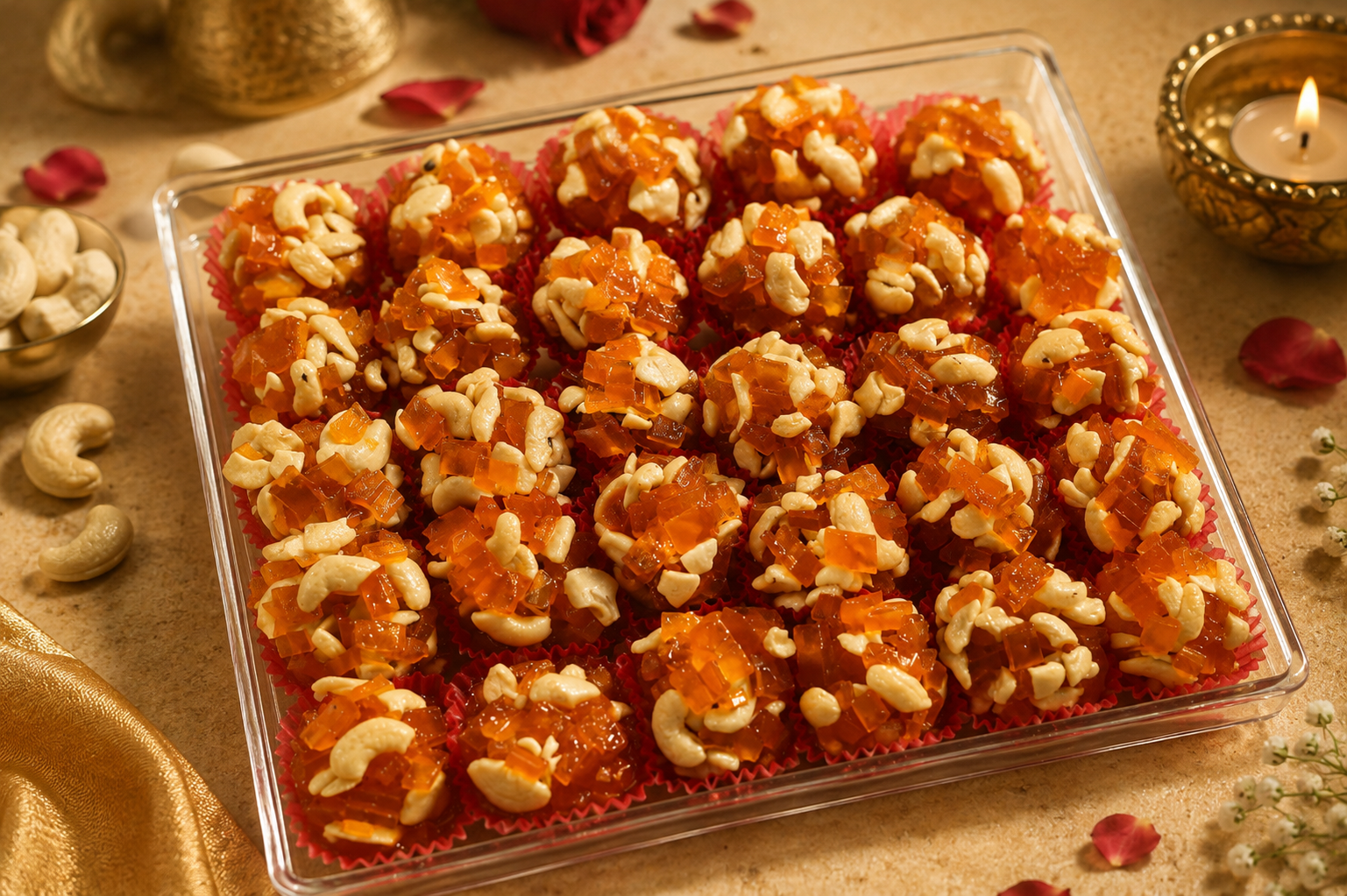 Premium dry fruit sweets